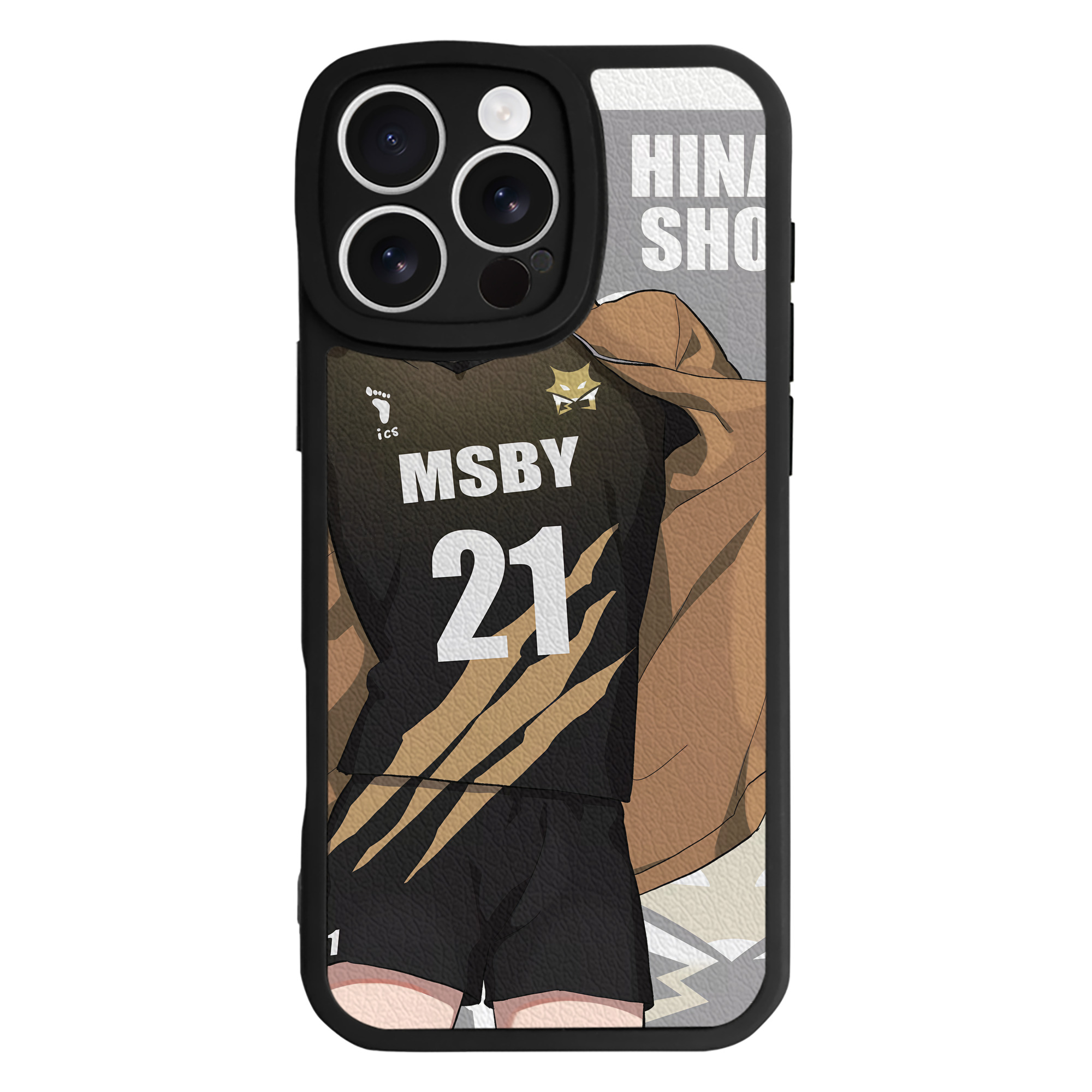 （画像用） ハイキュー!! Haikyu!! 【iPhone 16シリーズ対応】シリコンスマホケース（レザー調） 材質：シリコン